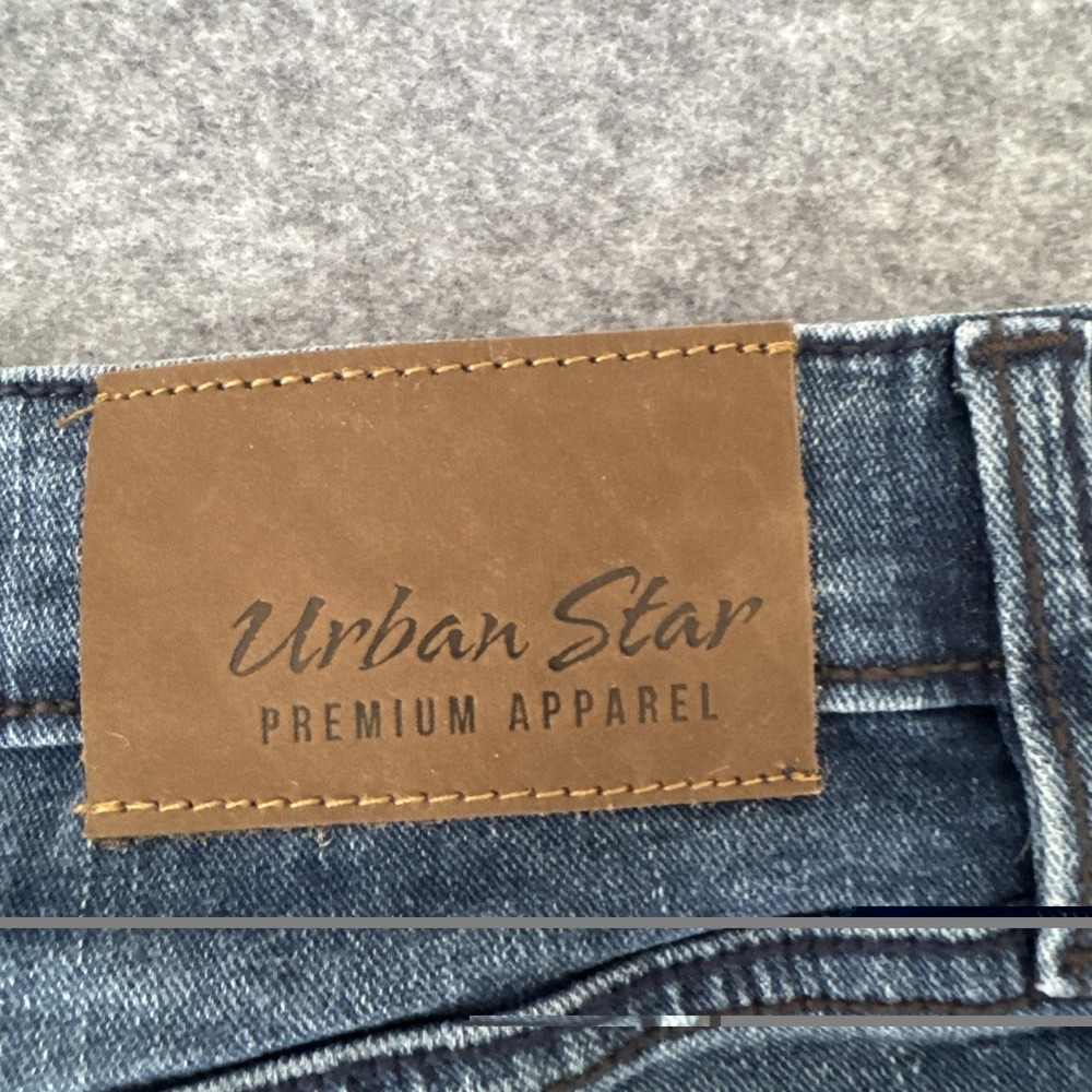 Urban Star Jeans Men's Blue Denim 34x32 Straight Leg Fit - Picture 7 of 13